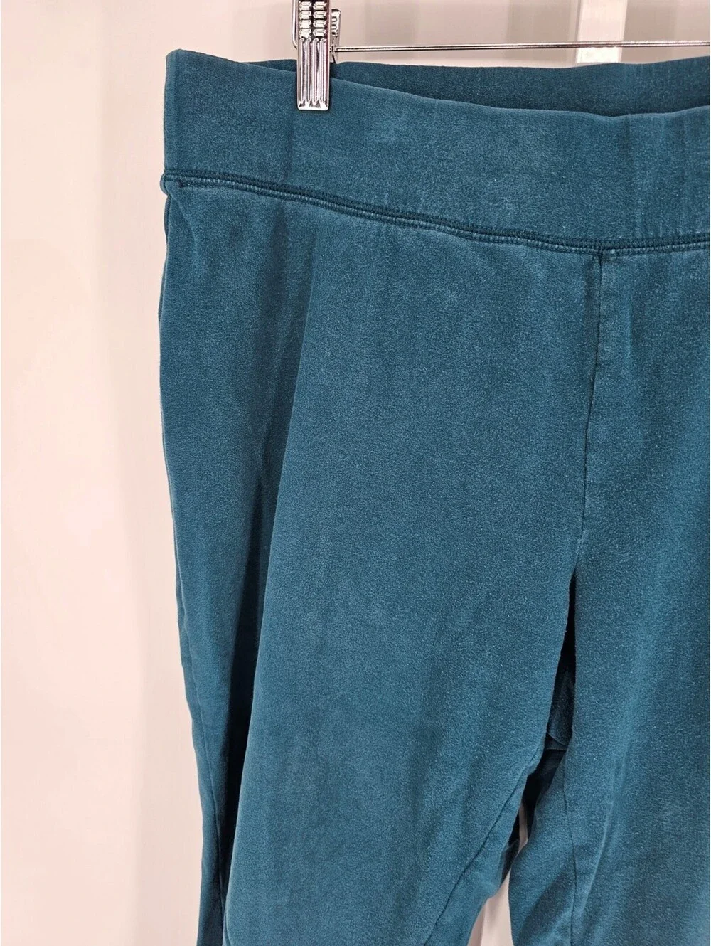 Venezia Sport Womens Sz 14/16 Pull On Sweatpants Pants Teal Blue Straight Leg